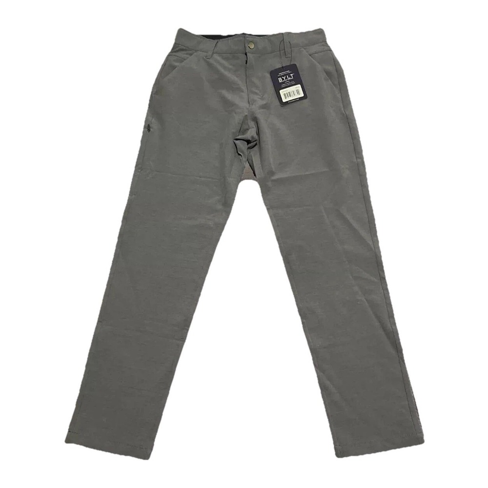 NWT BYLT Premium Basics Kinetic Pant Gray Size 30x31 Performance Golf Pants - Picture 1 of 6